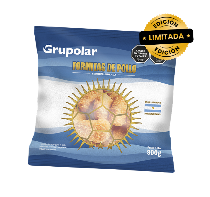 Paquete de formitas de pollo edición limitada de Grupolar