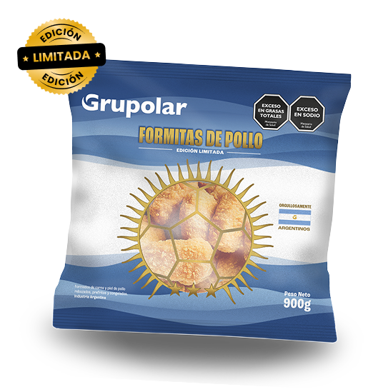 Paquete de formitas de pollo edición limitada de Grupolar